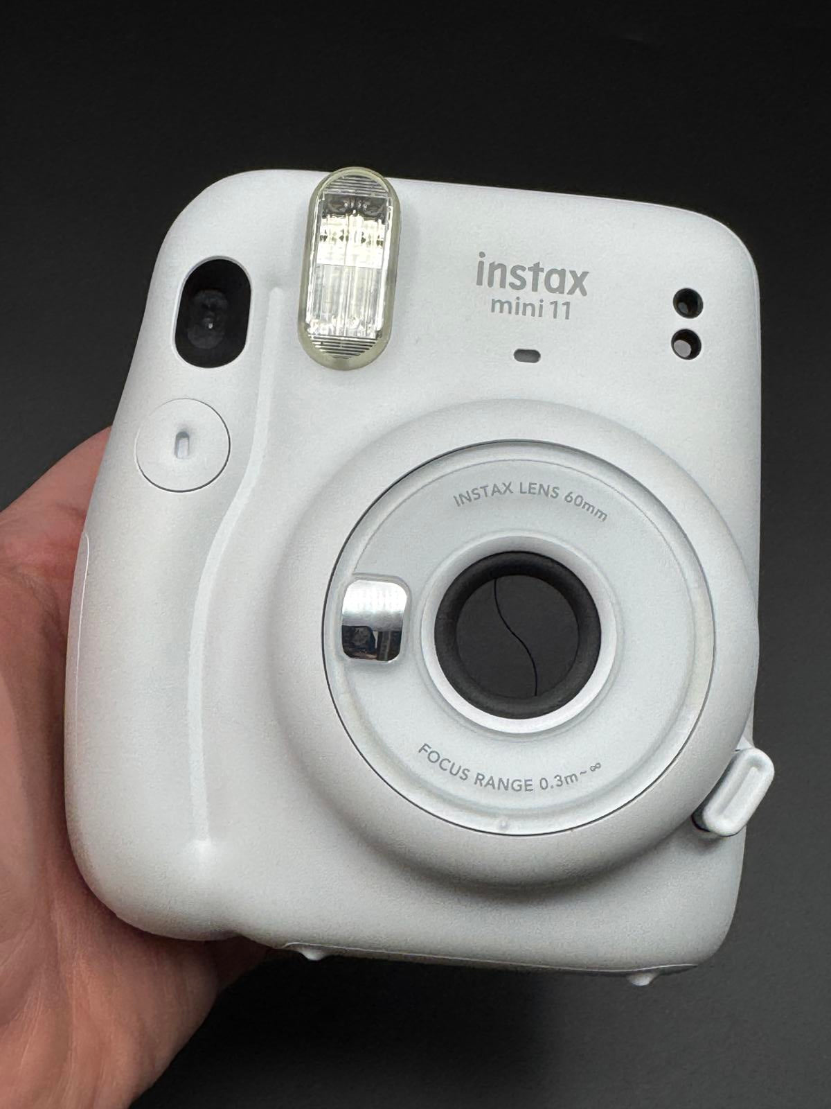Fujifilm Instax Mini 11 Ice White Instant Camera + Case, Film & Batteries