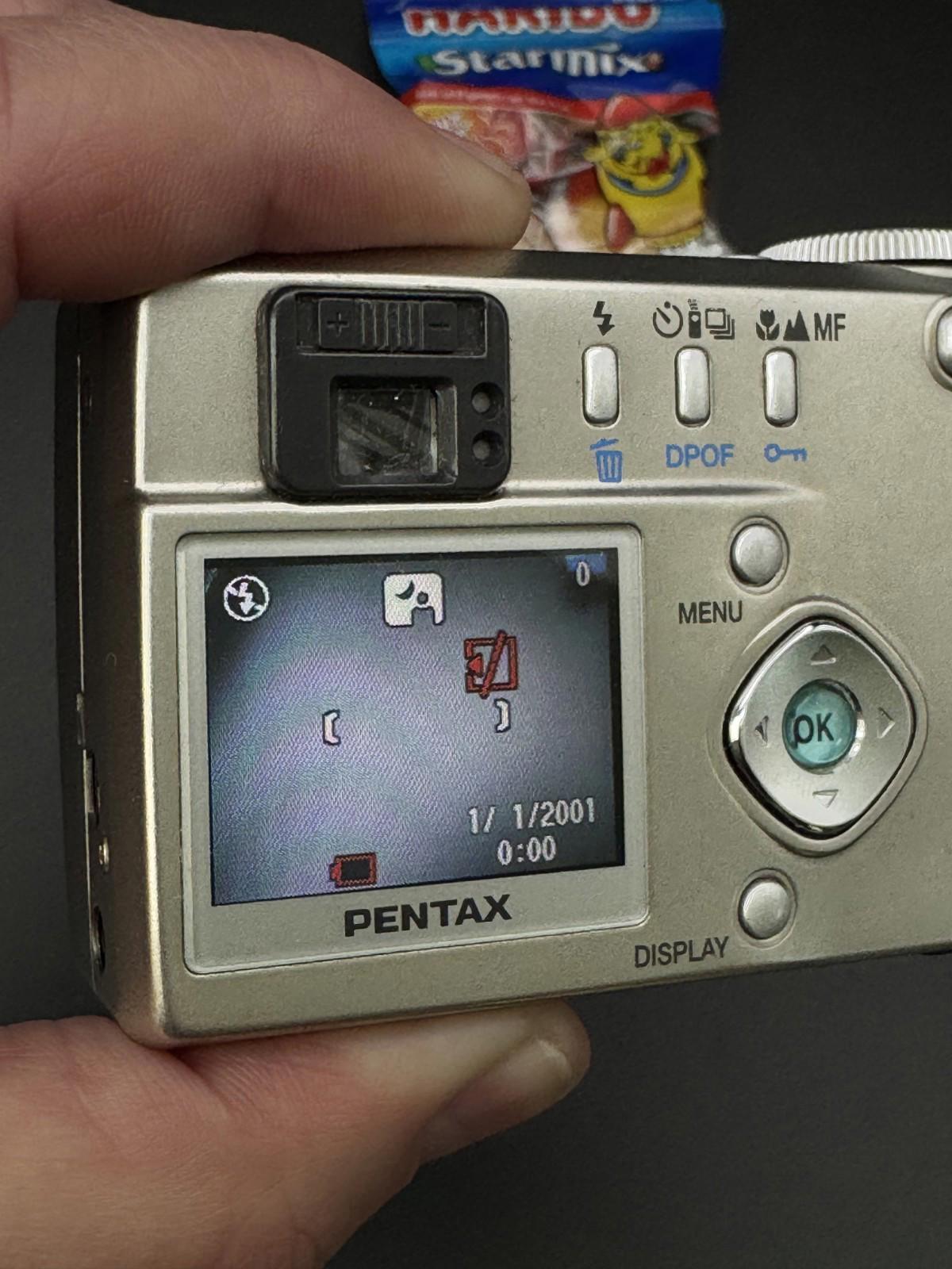Fully Working Pentax Digital Camera Optio 330 3.2MP + Battery (Read Details)