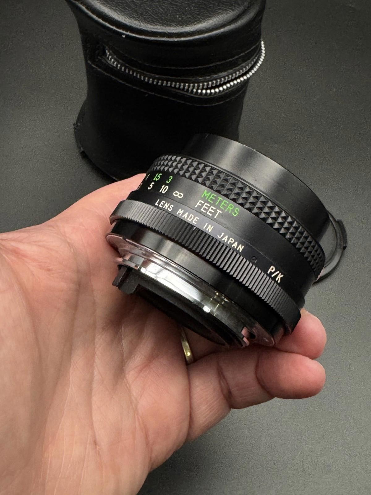 Vivitar MC Wide Angle 28mm f2.8 Vintage Lens PK Tested Clean Glass + Case - VGC