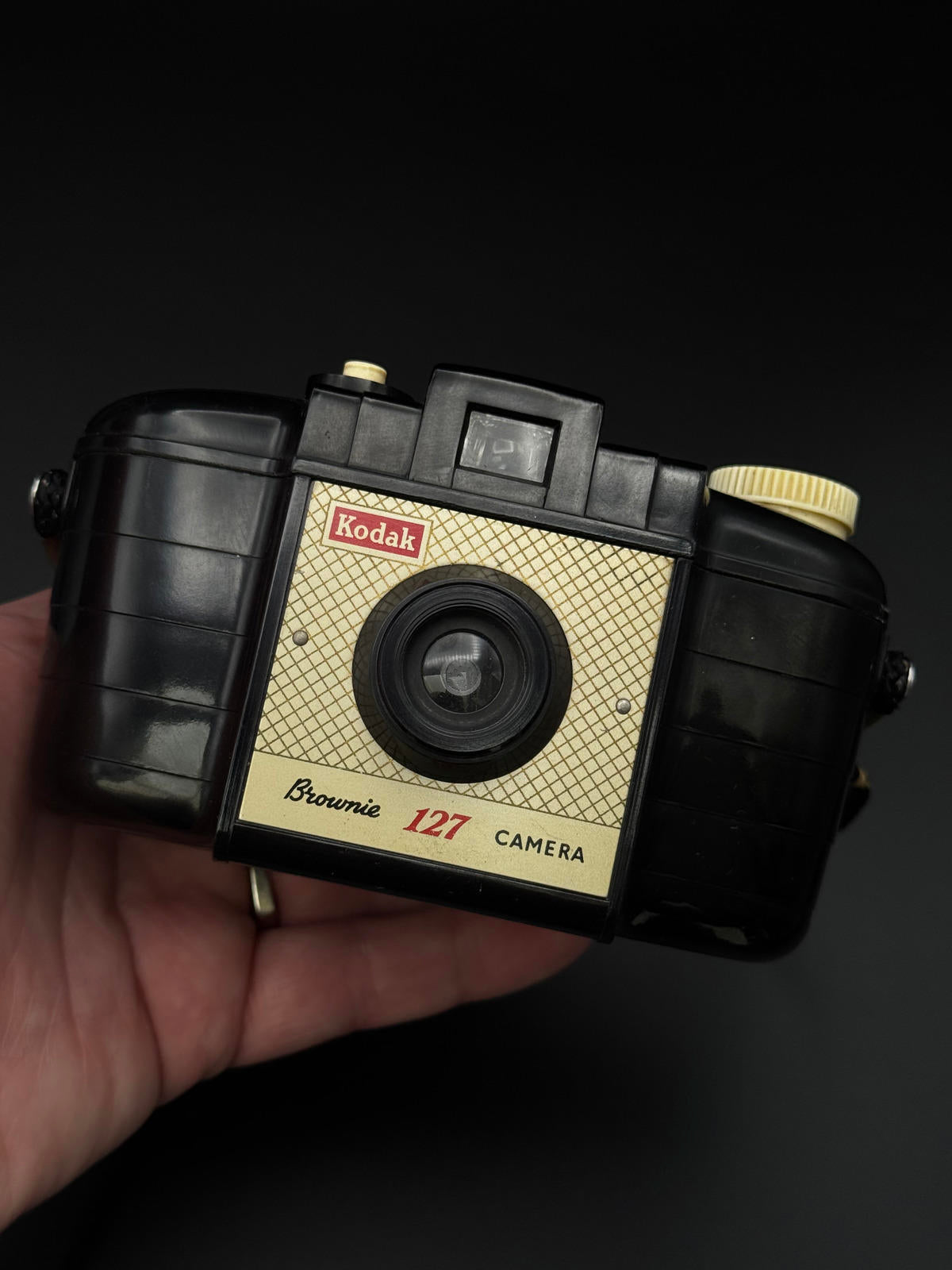 Fully Working Vintage Kodak Brownie Retro 127 Film Camera& Case