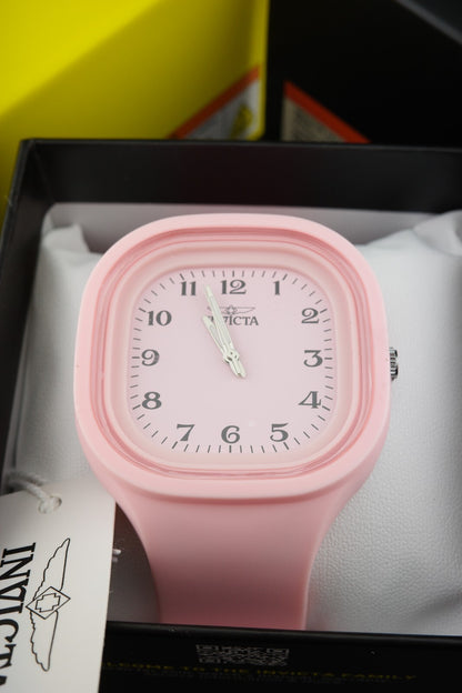 Brand New & Boxed Invicta Celestial Lady 70385 Pink Dial & Pink Silicone Strap 45.3mm Quartz Watch