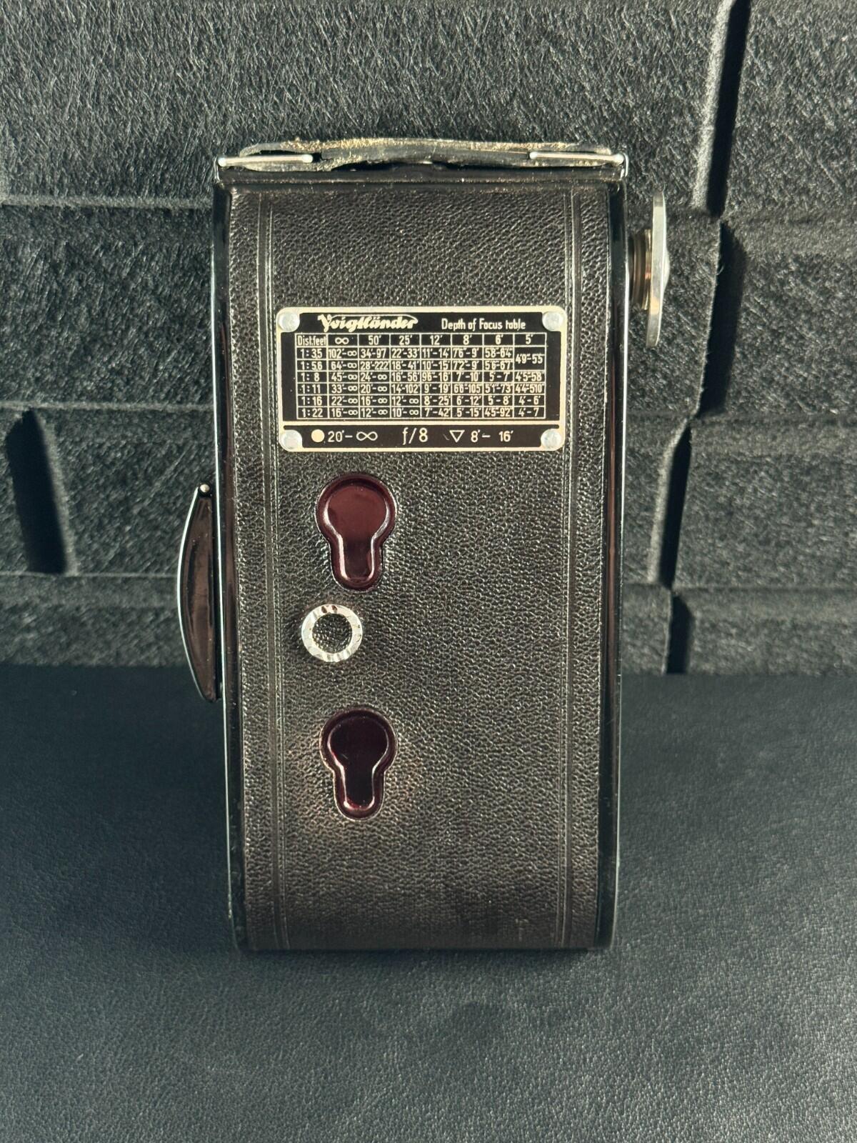 Voigtländer Bessa Vintage 1930's Folding Bellows Camera & Case - Not Working