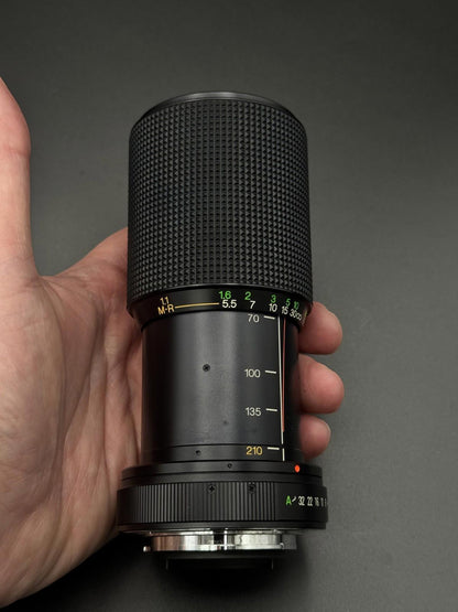 Vivitar 70-210mm f/4.5-5.6 MC Vintage Macro Focusing Zoom Lens Pentax PK Mount