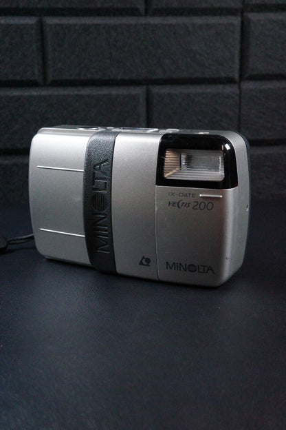 Minolta Vectis 200  IX-Date Vintage 1990's APS Film Camera - Tested & Working