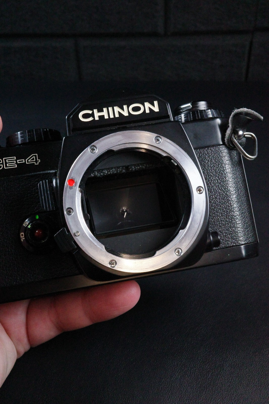 Chinon CE-4 SLR 35mm Film Camera + Auto Chinon 50mm 1 .7 Faulty Spares or Repair