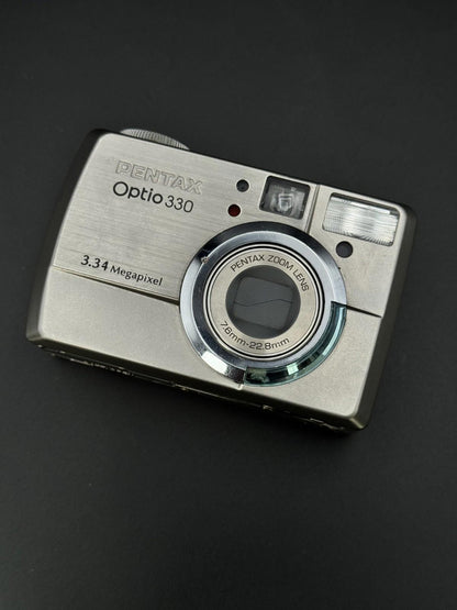Fully Working Pentax Digital Camera Optio 330 3.2MP + Battery (Read Details)
