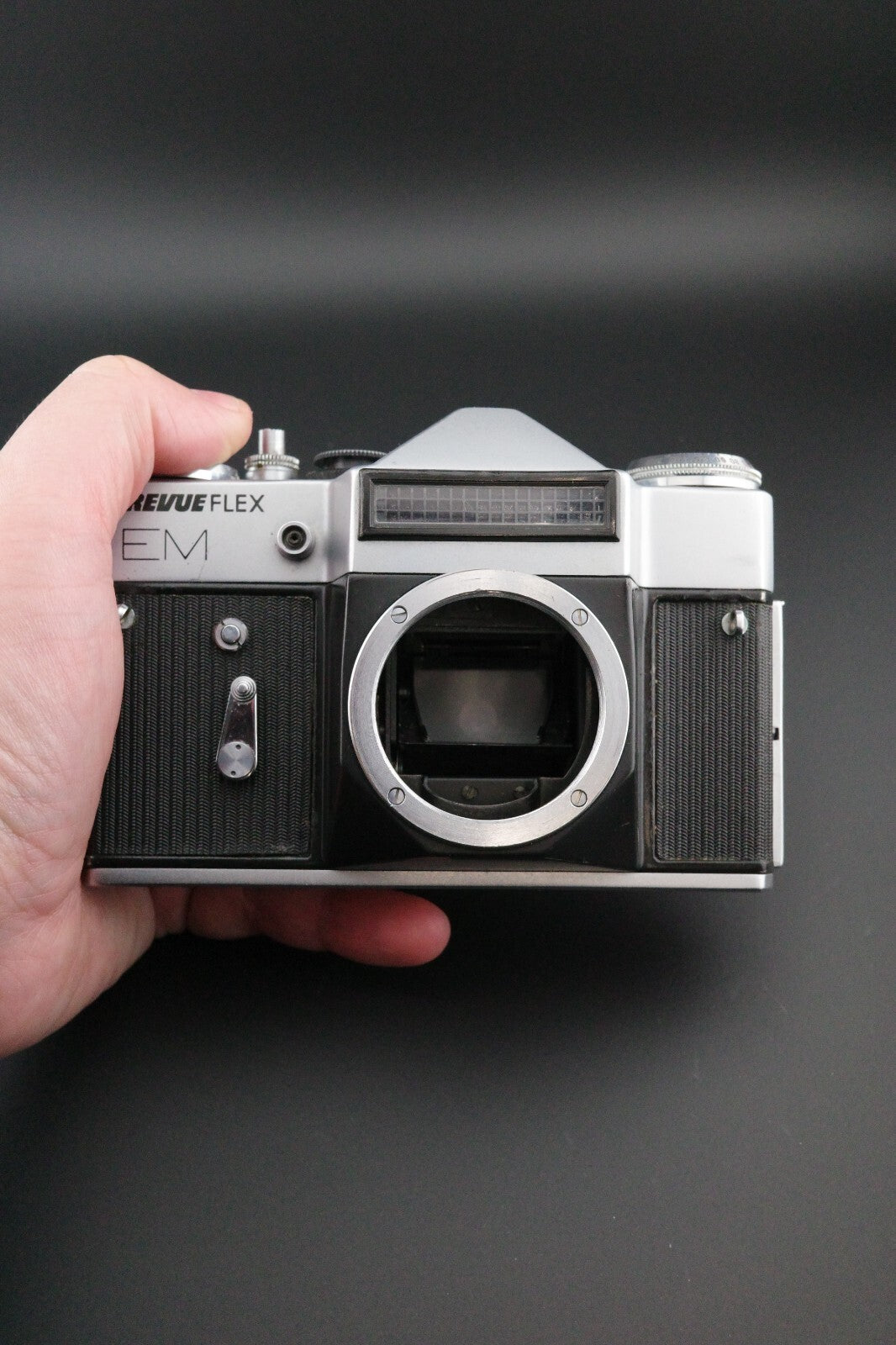 Revueflex EM Vintage 35mm SLR + Carl Zeiss Jena 135mm f3.5 Film Tested & Working