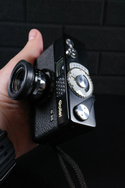Rollei 35 B 35mm Compact Camera Carl Zeiss Lens + Case - Film Tested & Working