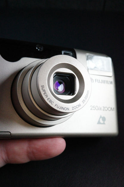 Fujifilm Fotonex 250ix Zoom Vintage APS Film Camera + Battery - Tested & Working