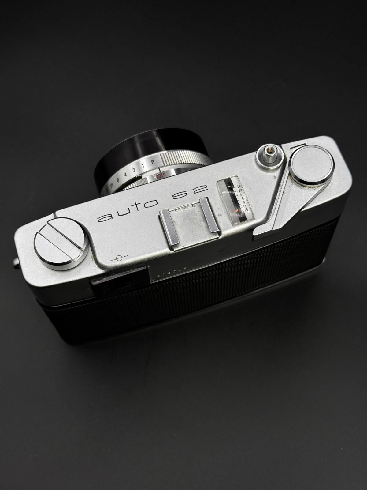 Konica Auto S2 Vintage 1960's Rangefinder 35mm Film Camera - Faulty (D316)