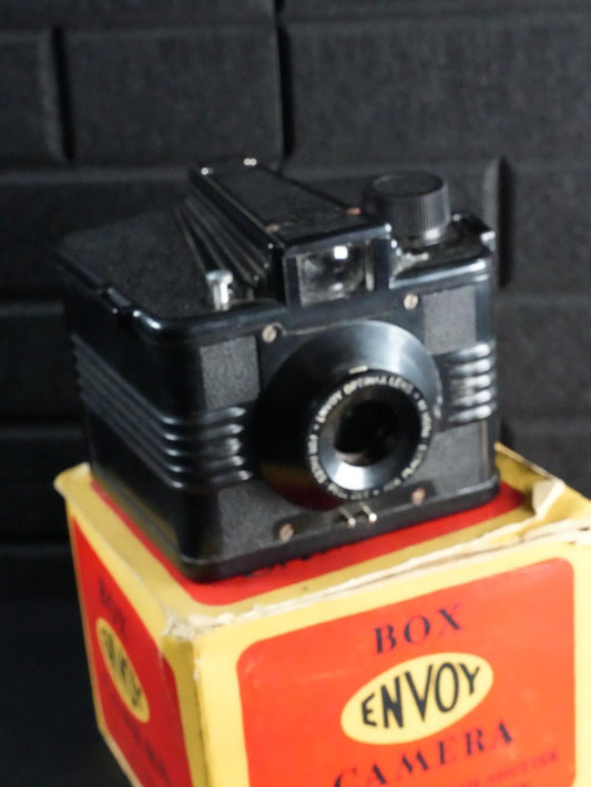 Ensign Envoy Vintage 1950's Box Camera & Original Box - Faulty, Display | Repair