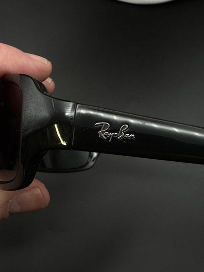 Ray Ban 4075 Men's Wraparound Sunglasses With G15 Glass Lenses