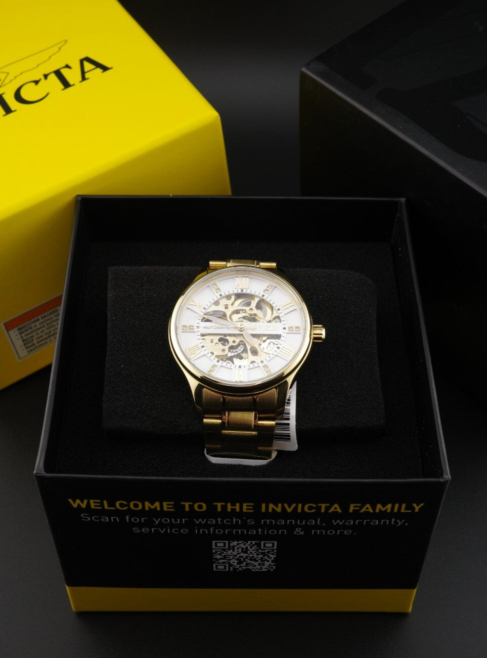 Invicta Objet D Art 69116 Men’s Automatic Watch 40mm Gold Skeleton - New & Boxed