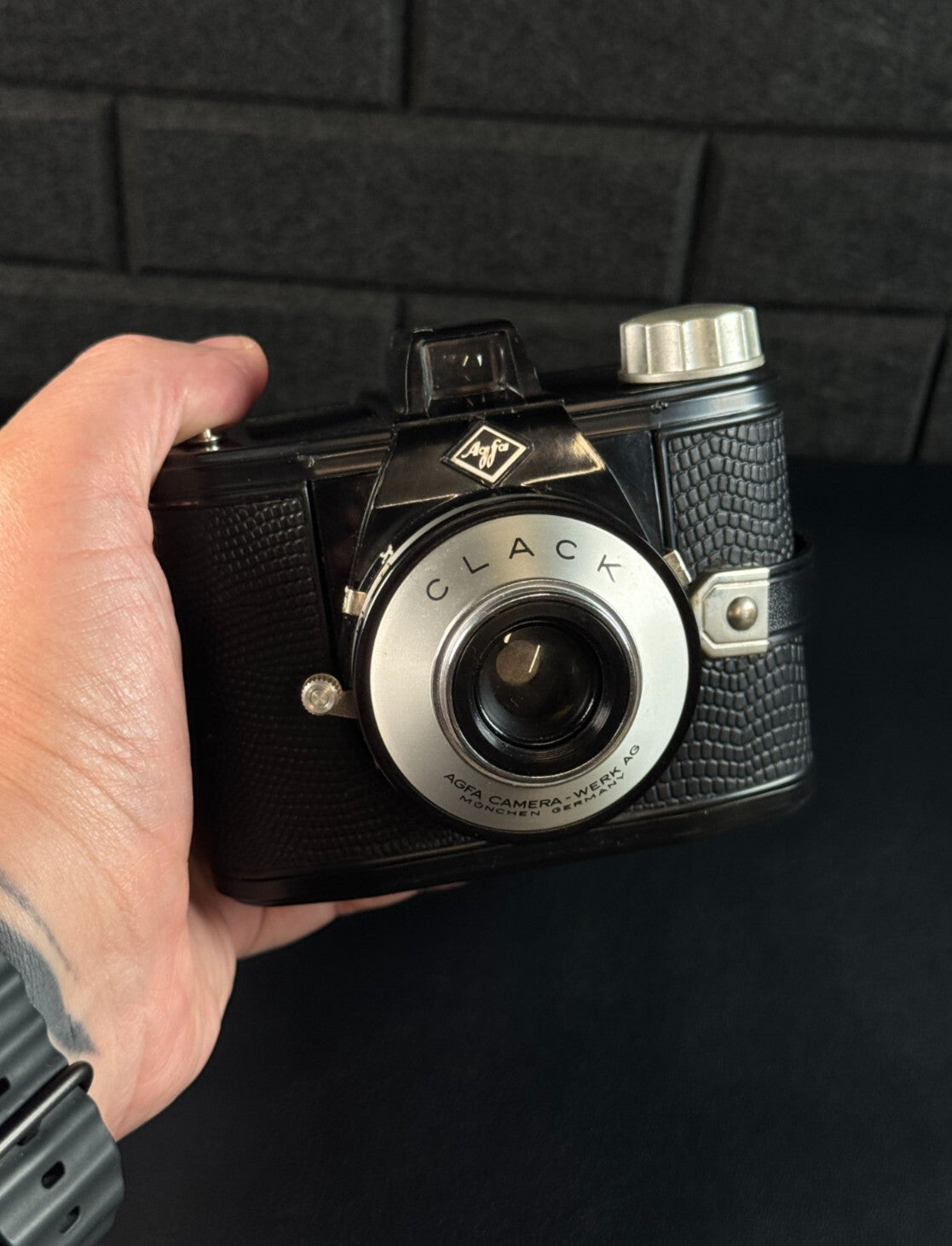 Agfa Clack Vintage 1950's 120 Film Camera + Case - Film Tested & Working