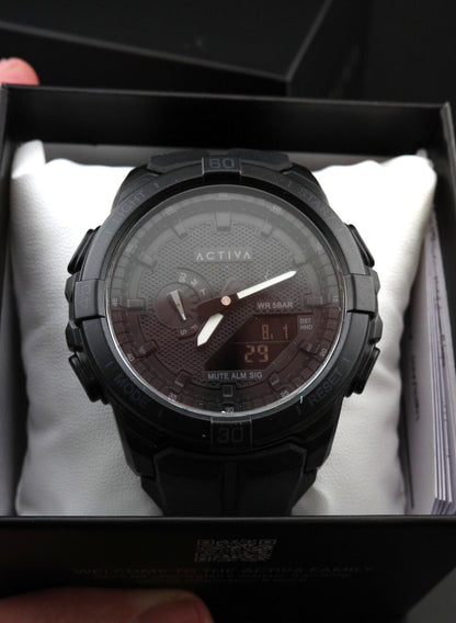 Activa X Invicta Spry ACW2583-001 Men's Digital Watch 53mm Black - New & Boxed