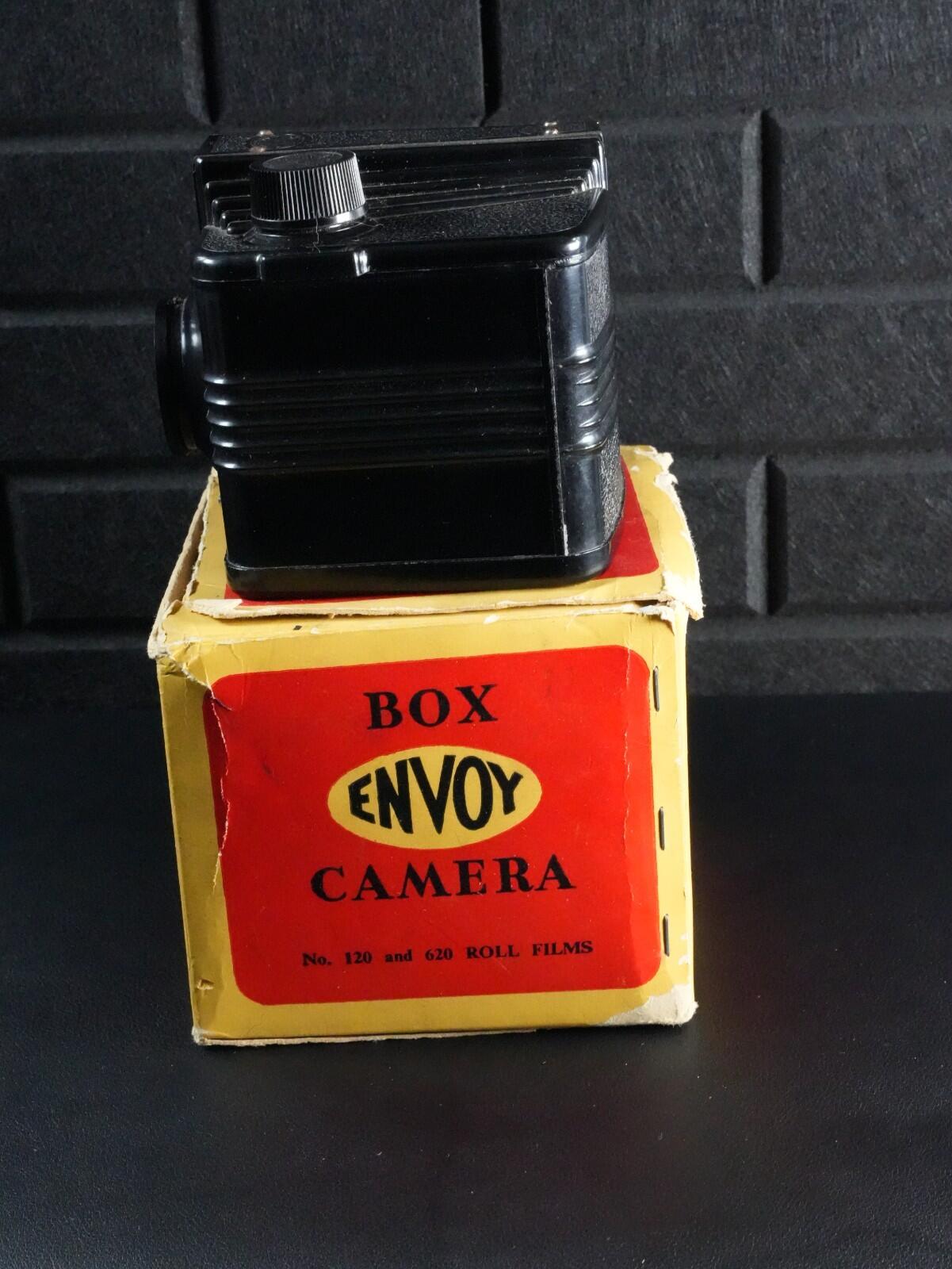 Ensign Envoy Vintage 1950's Box Camera & Original Box - Faulty, Display | Repair
