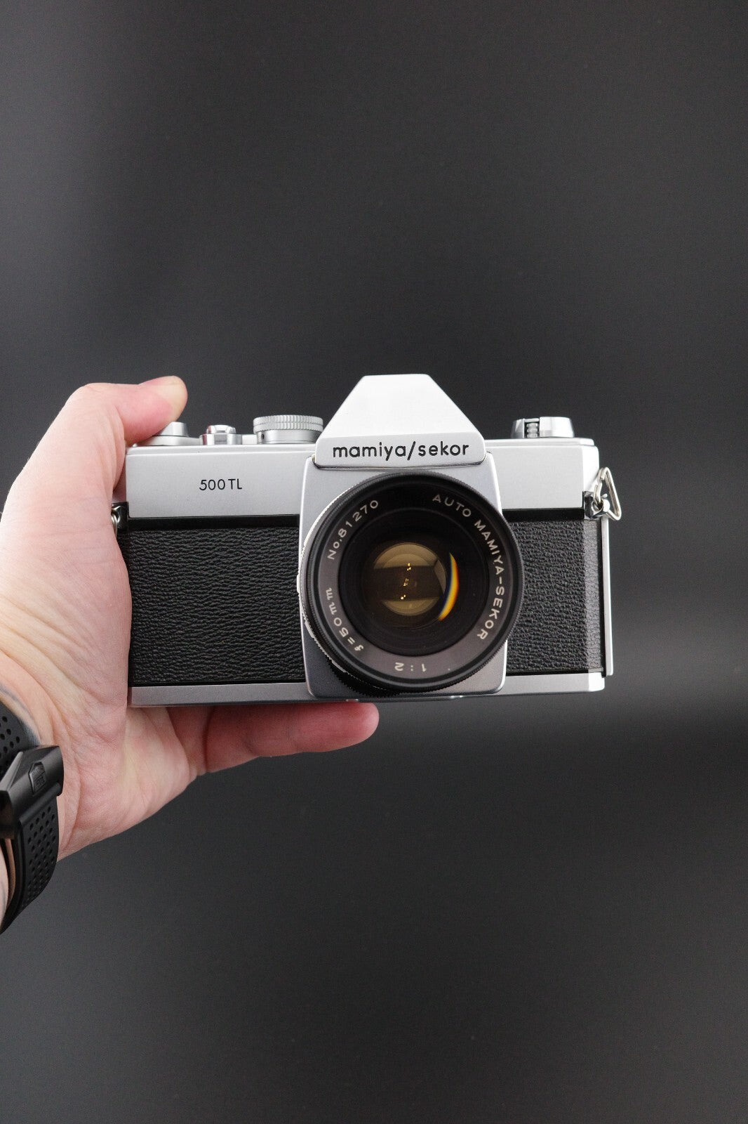 Mamiya/Sekor 500TL 35mm Film Camera +  50mm f/2 Lens Winds, Fires, Faulty Meter