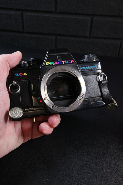Praktica BCA SLR 35mm Camera Bundle - 2 Lenses, Flash, Case & More - Working
