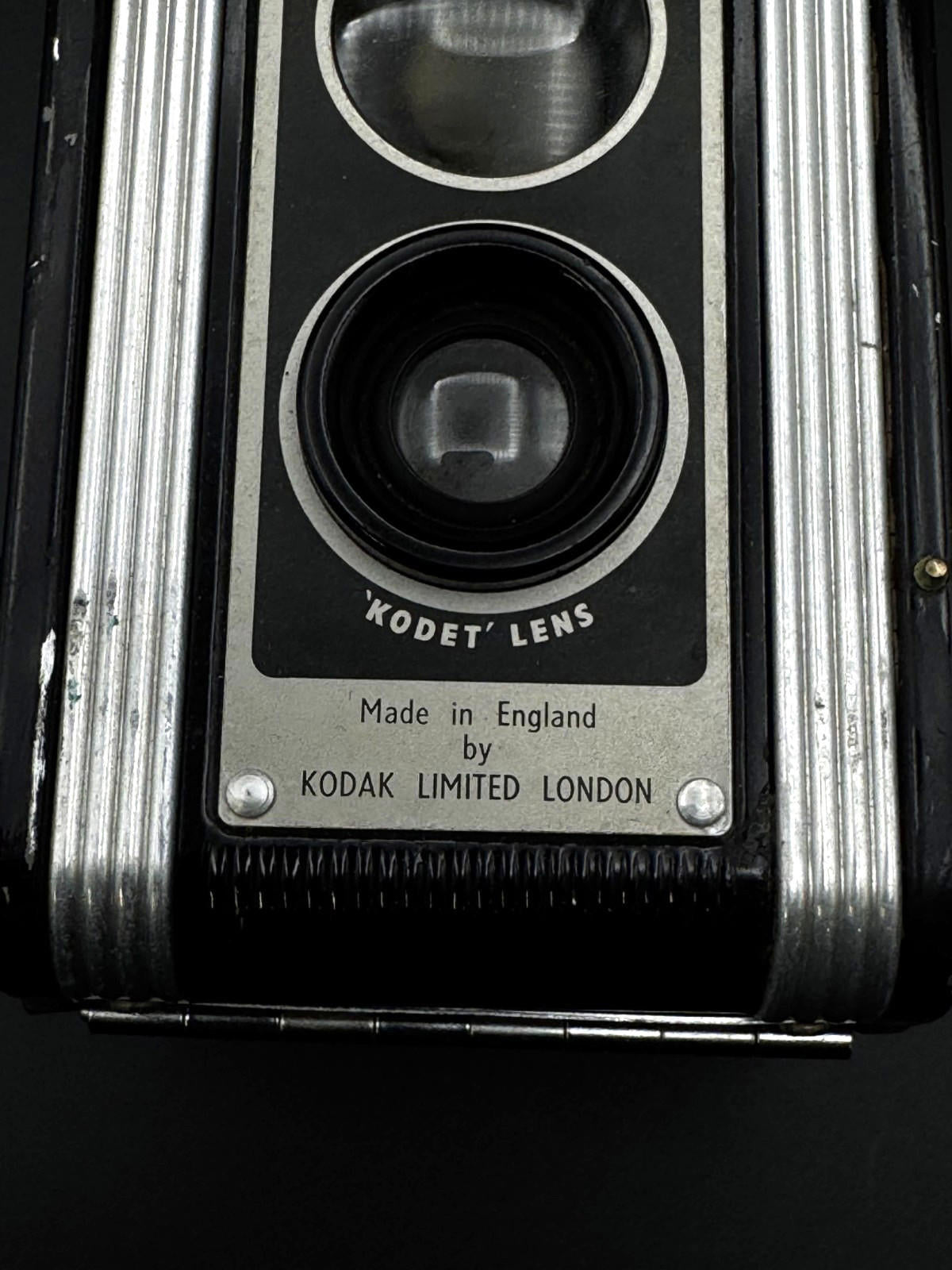 Vintage 1950s Kodak Duaflex II 620 Film Box Camera & Leather Case - Working