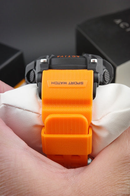 Brand New Activa X Invicta ACW8020-005 Men's Digital Watch 56mm Orange & Black