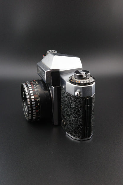 Praktica PL Nova 1B 35mm SLR + Meyer Optik 50mm f/2.8 - Film Tested & Working