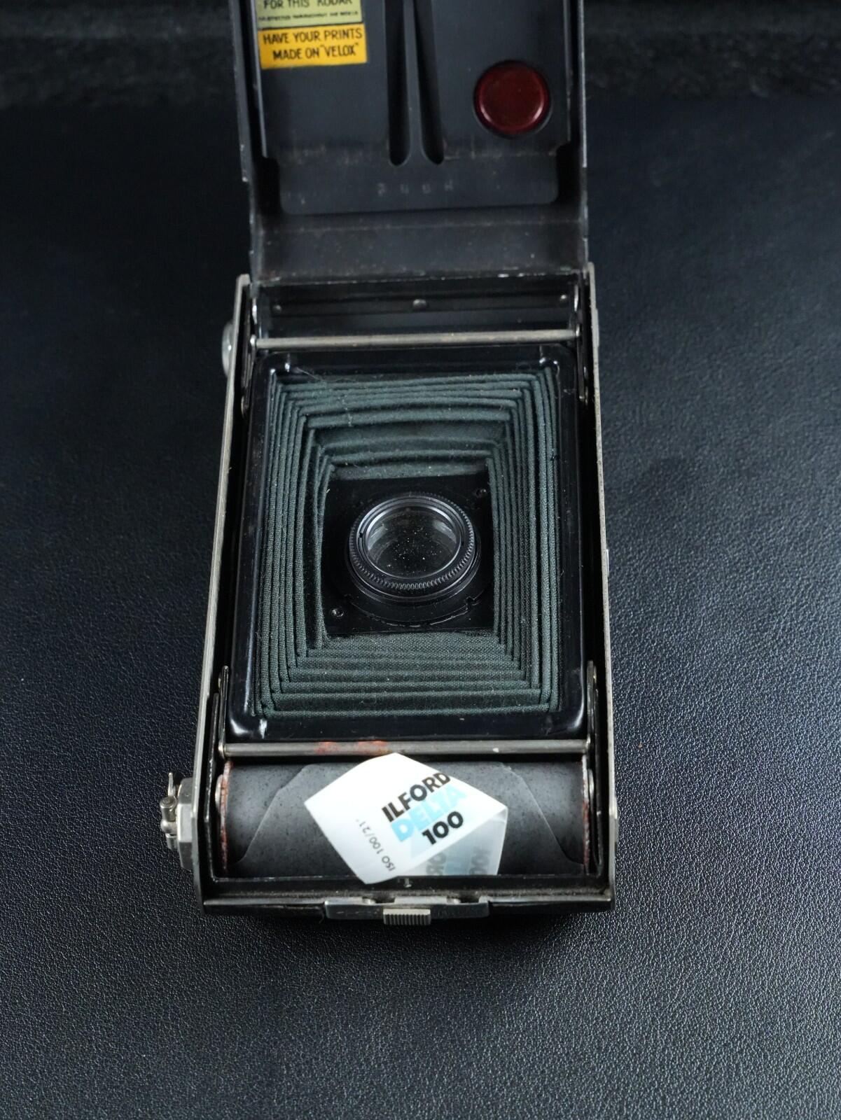 Kodak Folding Brownie Six-20 UK Model Vintage 1930's 620 Film Camera - Working