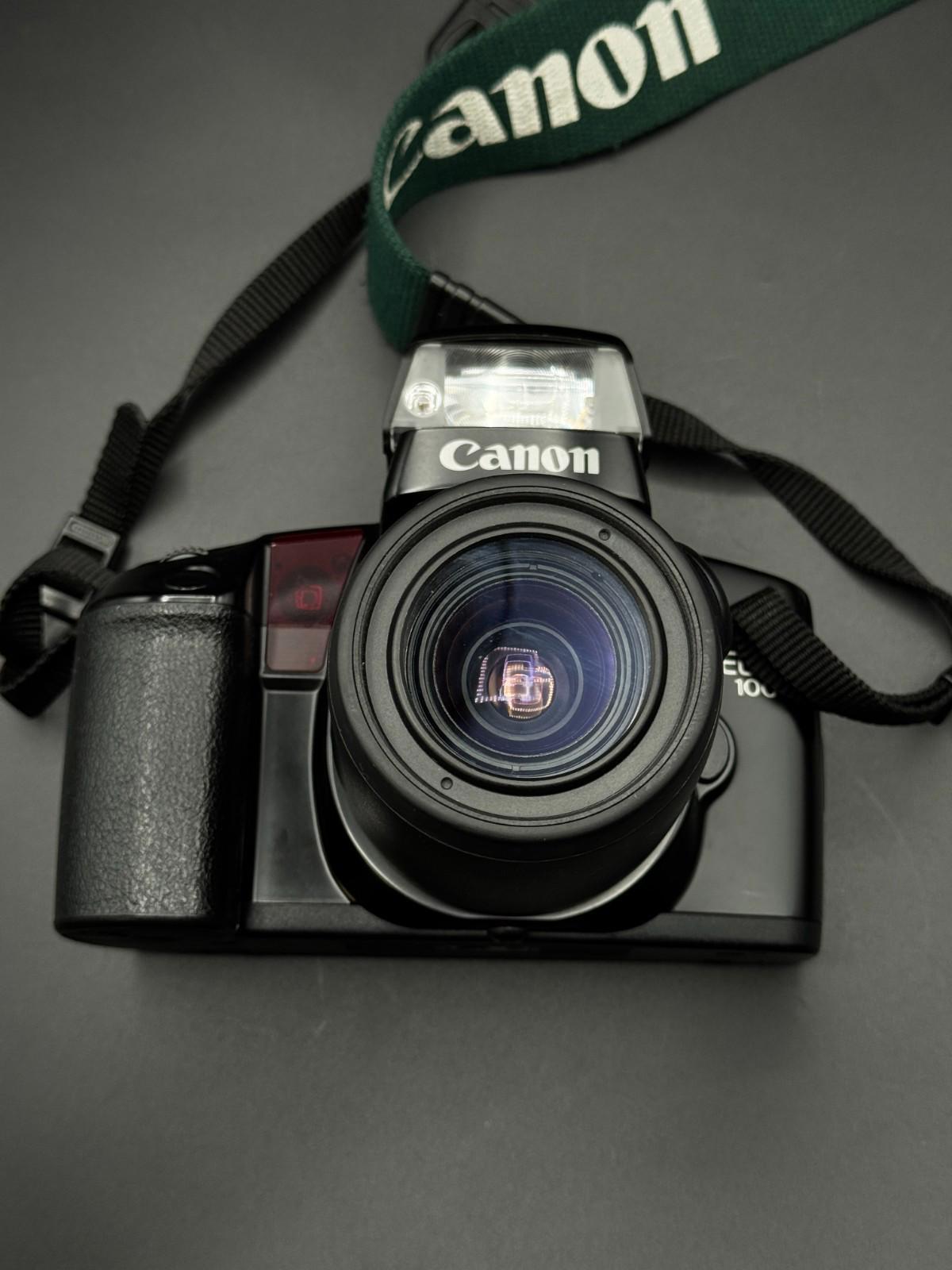 Vintage Canon EOS 100 35mm Film Camera + 35-80mm Power Zoom Lens - Working (O15)