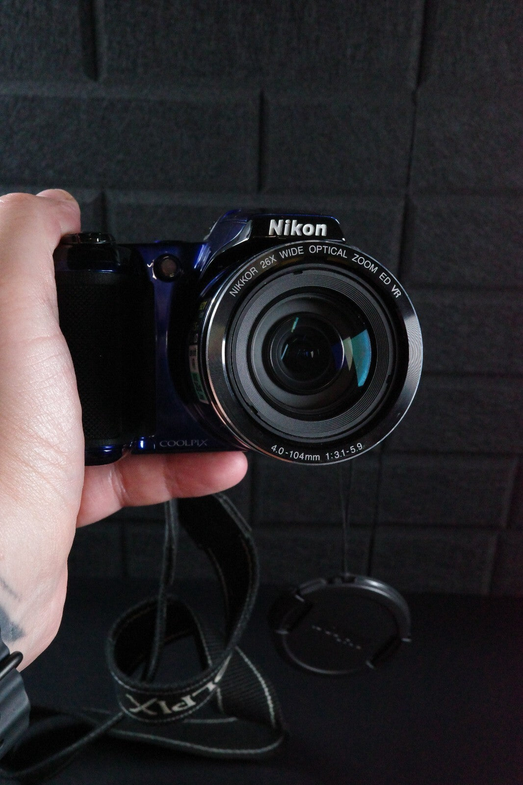 Nikon Coolpix L810 16.1MP Blue Digital Bridge Camera 26x Optical Zoom - Working