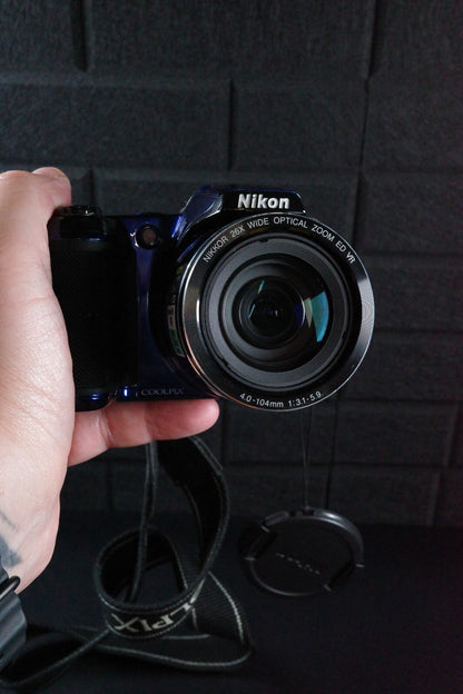 Nikon Coolpix L810 16.1MP Blue Digital Bridge Camera 26x Optical Zoom - Working