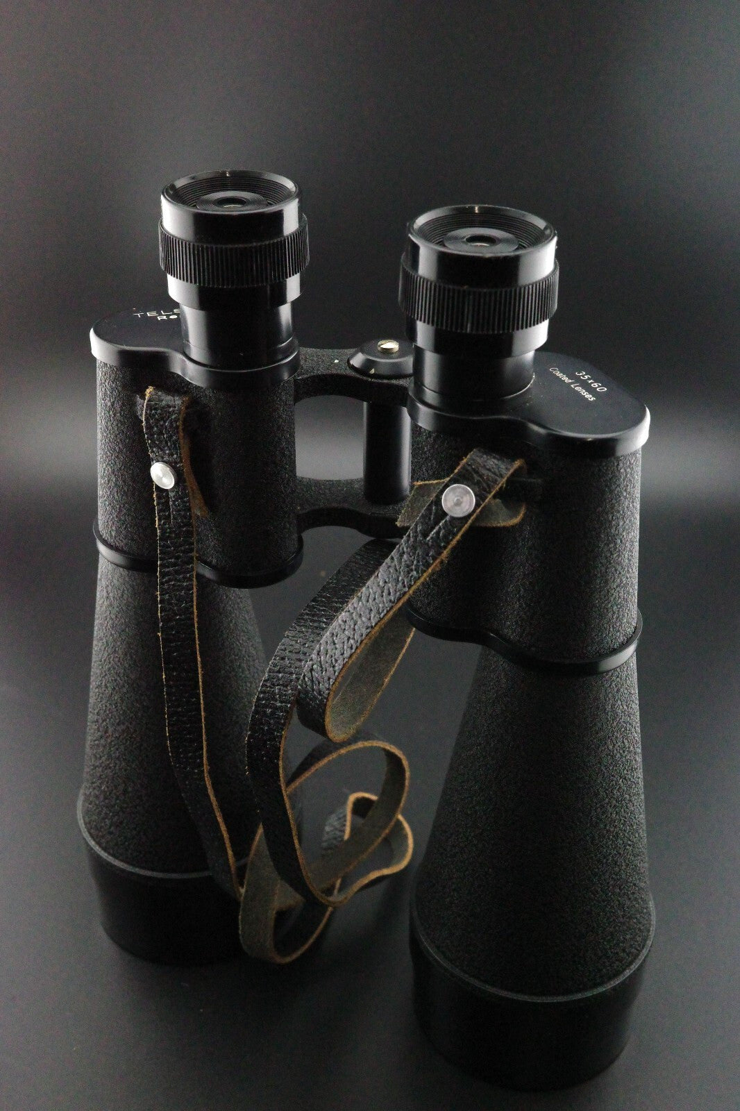 Telstar REGD Vintage 1960's 35x60 Binoculars + Original Leather Hard Case Tested