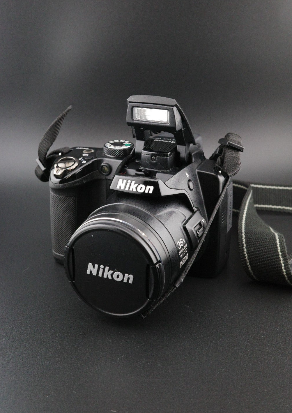 Nikon Coolpix P500 12.1MP 36x Zoom Digital Bridge Camera + New Battery / Charger