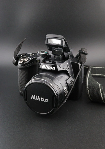 Nikon Coolpix P500 12.1MP 36x Zoom Digital Bridge Camera + New Battery / Charger