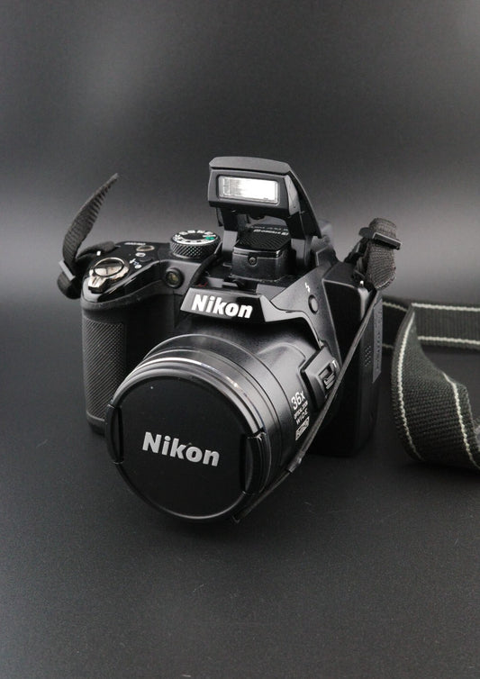 Nikon Coolpix P500 12.1MP 36x Zoom Digital Bridge Camera + New Battery / Charger