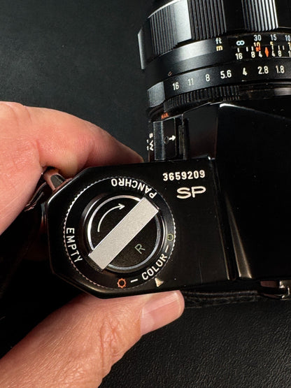 Asahi Pentax Spotmatic SP 35mm SLR Film Camera + Takumar 55mm 1.8 Lens - Working