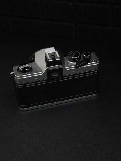 Praktica PM-3 Vintage 1980's 35mm Film Camera + Zeiss Jena 50mm 2.8 - Working