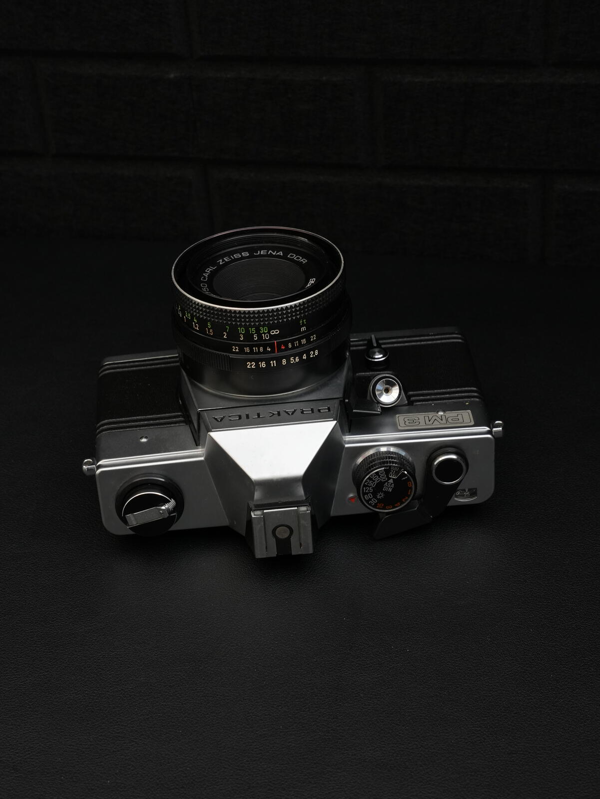Praktica PM-3 Vintage 1980's 35mm Film Camera + Zeiss Jena 50mm 2.8 - Working