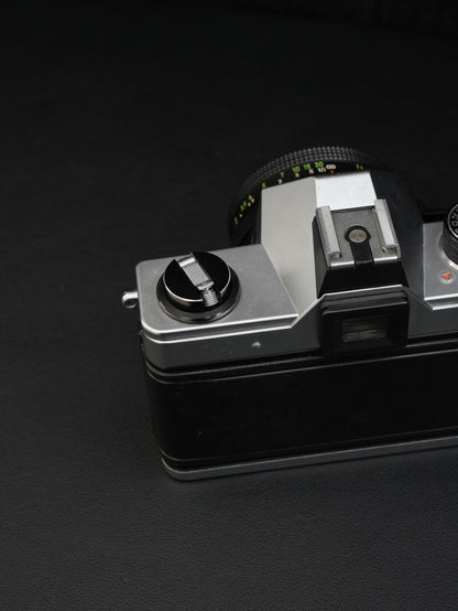 Praktica PM-3 Vintage 1980's 35mm Film Camera + Zeiss Jena 50mm 2.8 - Working