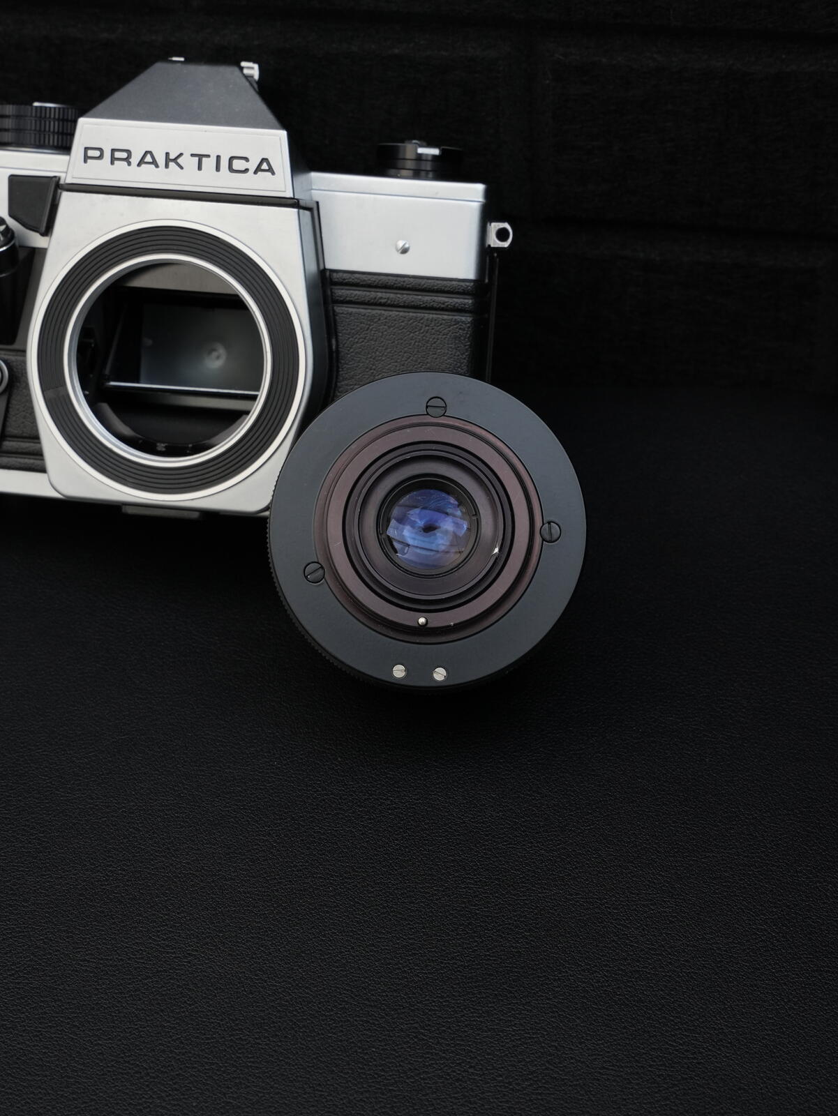 Praktica PM-3 Vintage 1980's 35mm Film Camera + Zeiss Jena 50mm 2.8 - Working