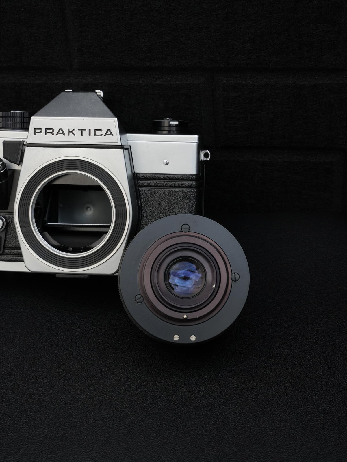 Praktica PM-3 Vintage 1980's 35mm Film Camera + Zeiss Jena 50mm 2.8 - Working