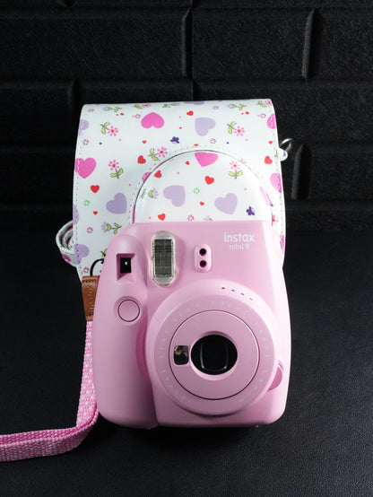 Fujifilm Instax Mini 9 Pink Instant Camera & Case / Strap - Fully Working