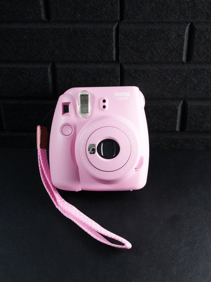 Fujifilm Instax Mini 9 Pink Instant Camera & Case / Strap - Fully Working