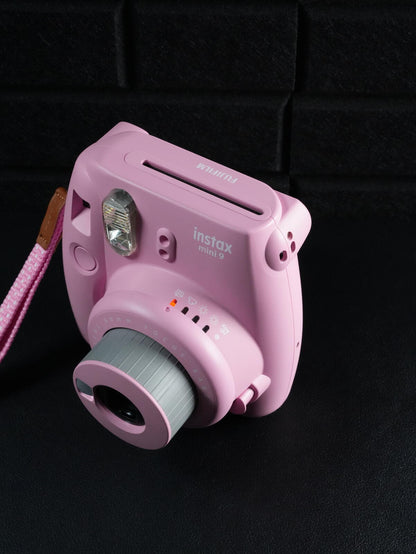 Fujifilm Instax Mini 9 Pink Instant Camera & Case / Strap - Fully Working
