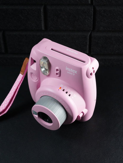 Fujifilm Instax Mini 9 Pink Instant Camera & Case / Strap - Fully Working