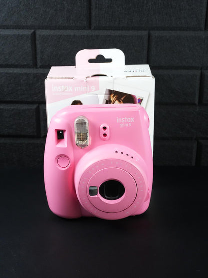 Fujifilm Instax Mini 9 Pink Instant Camera - Boxed & Fully Working (X561)