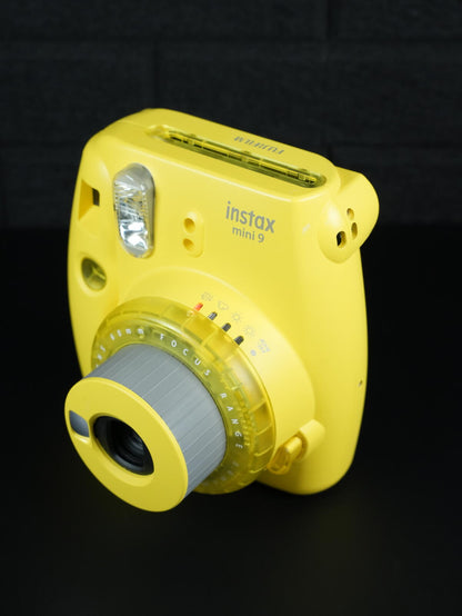 Fujifilm Instax Mini 9 Yellow Instant Camera - Film Tested & Fully Working