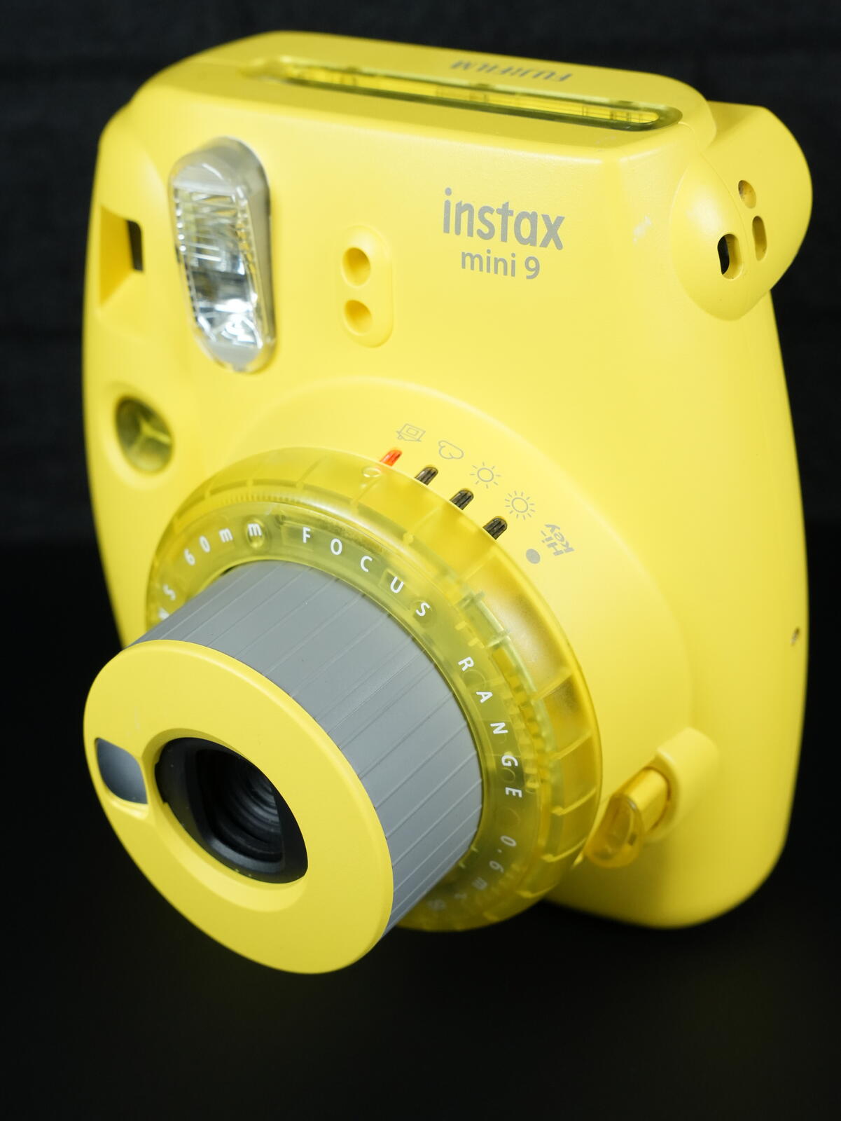 Fujifilm Instax Mini 9 Yellow Instant Camera - Film Tested & Fully Working