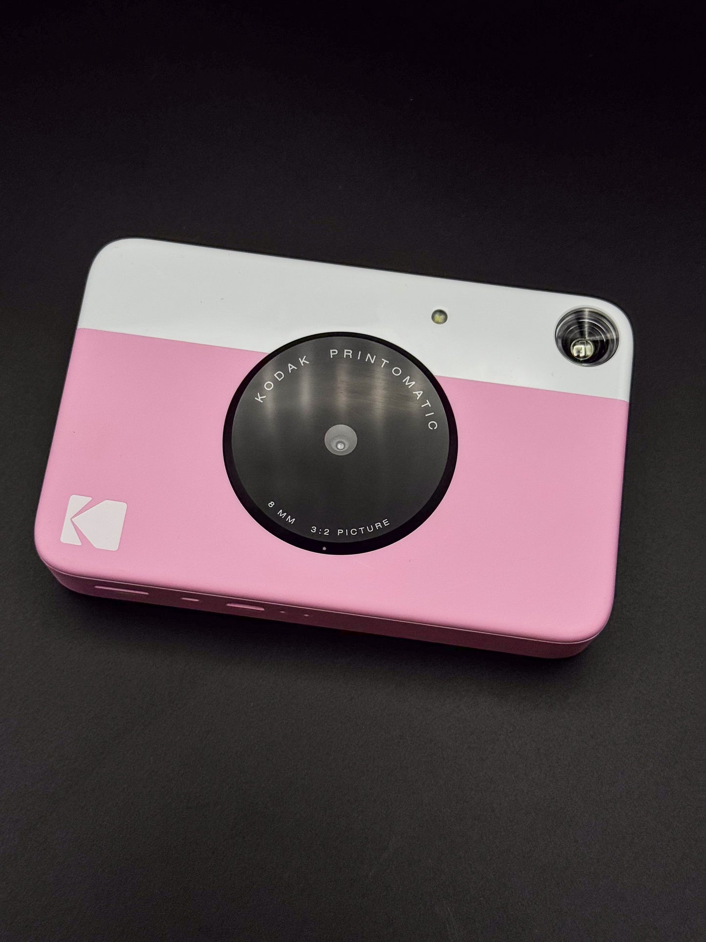 Kodak Printomatic Camera Pink/White Instant Camera + 20 Film Sheets - Working