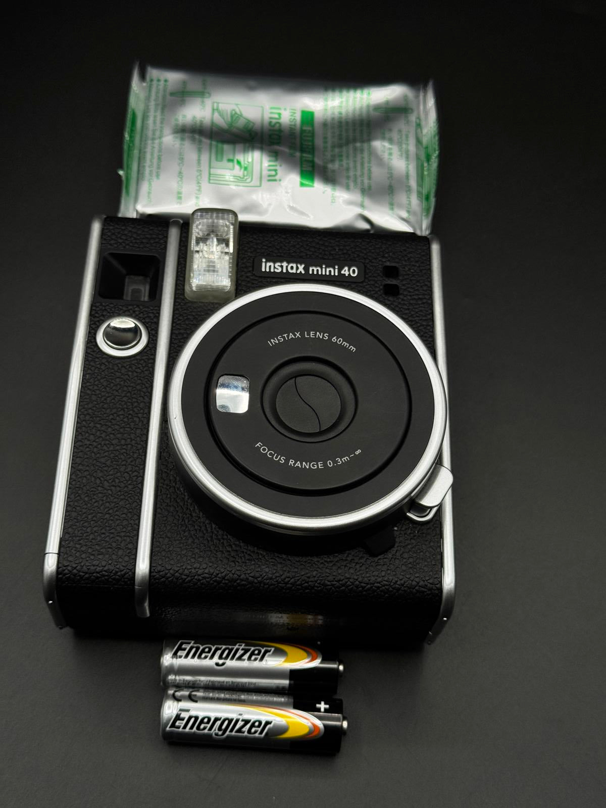 Fujifilm Instax Mini 40 Instant Camera Black + Film & Batteries - Working