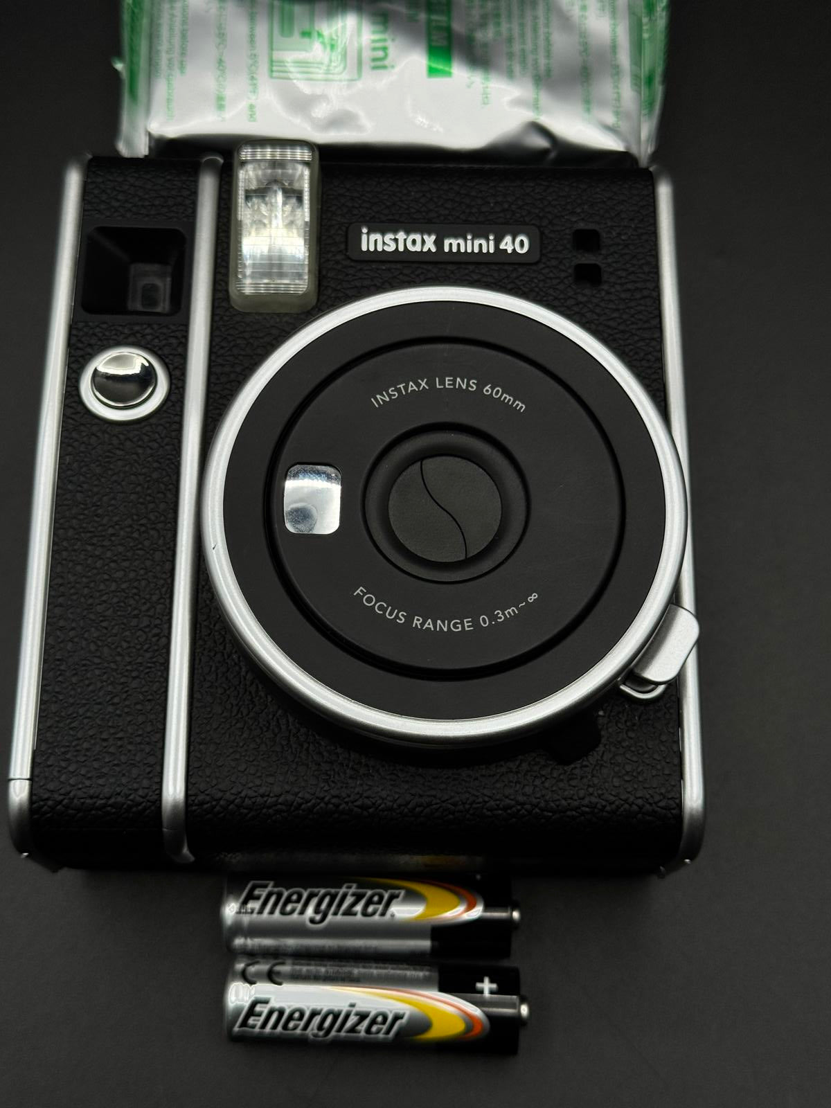 Fujifilm Instax Mini 40 Instant Camera Black + Film & Batteries - Working