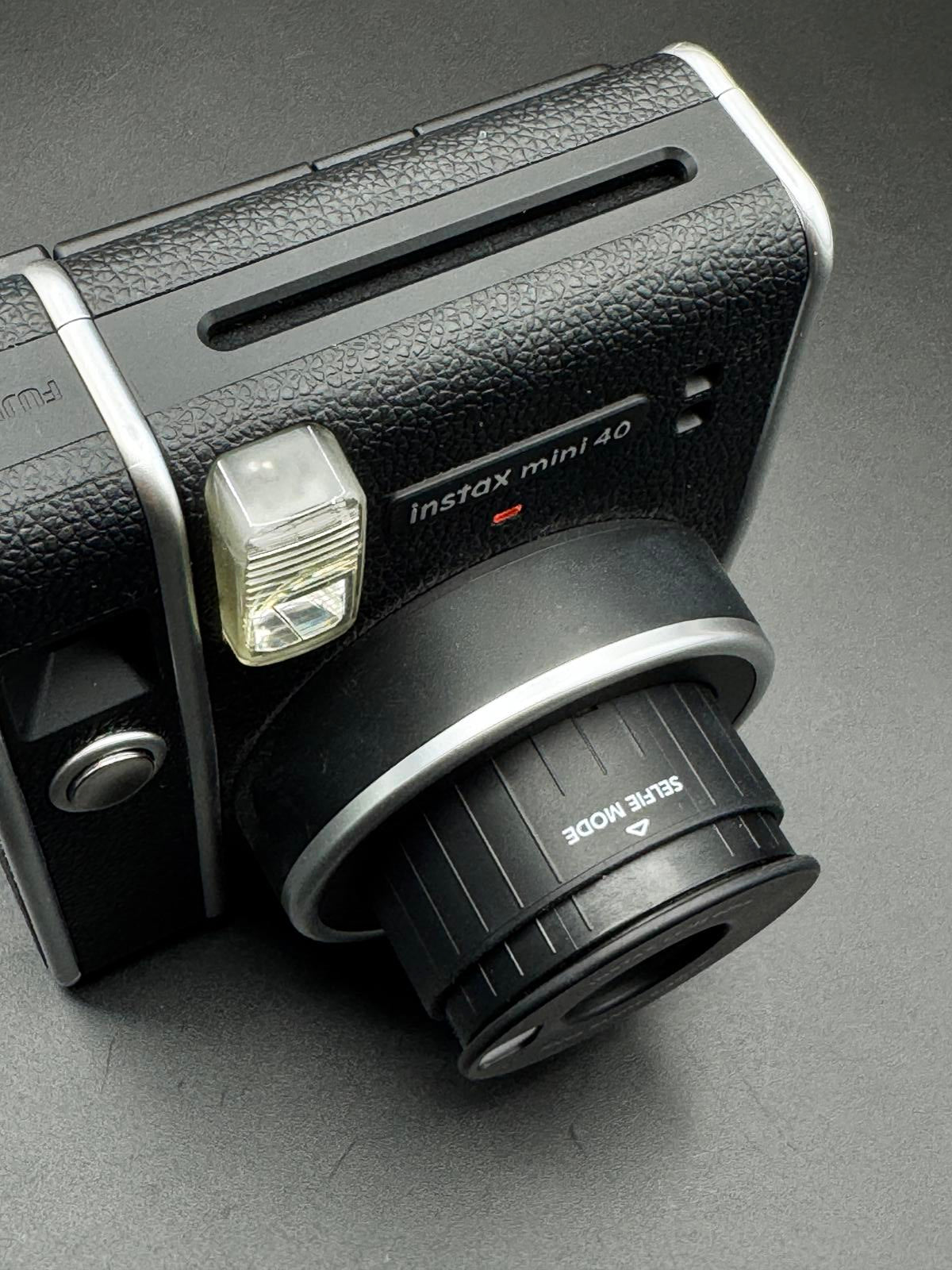 Fujifilm Instax Mini 40 Instant Camera Black + Film & Batteries - Working